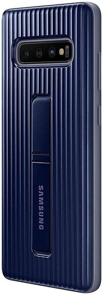 Samsung Galaxy S10 Plus Protect Stand Cover Blauw afbeelding 5