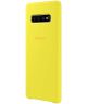 Samsung Galaxy S10 Plus Silicone Cover Geel