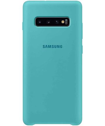 Samsung Galaxy S10 Plus Silicone Cover Groen Hoesjes