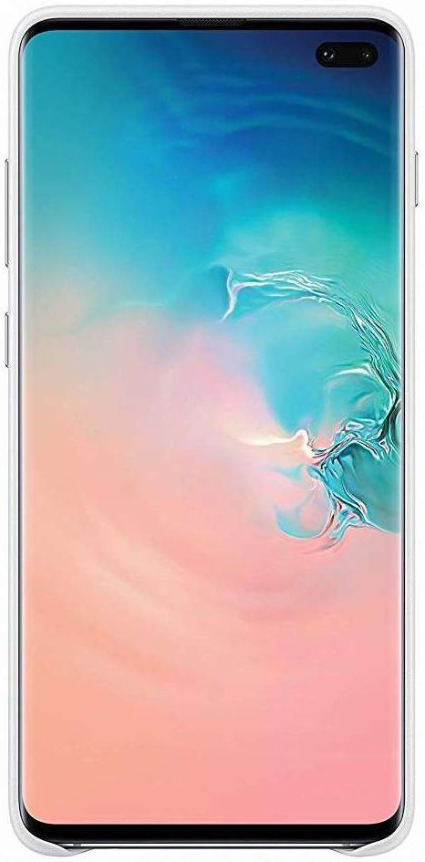 Samsung Galaxy S10 Plus Leather Cover Wit afbeelding 2