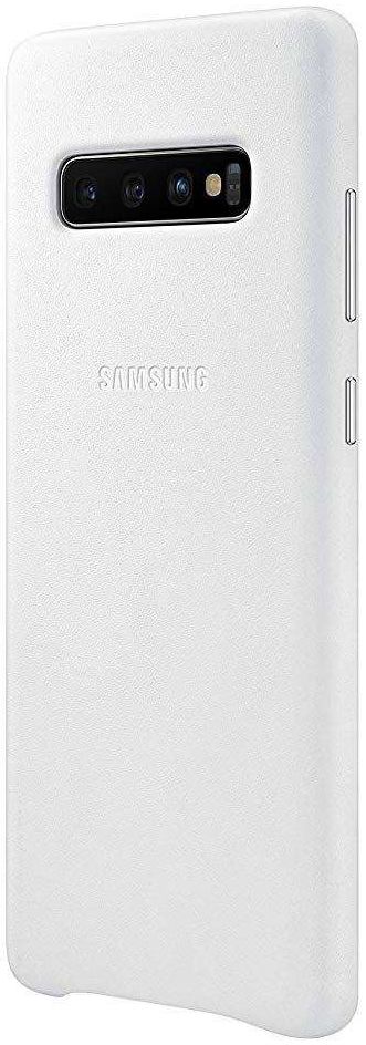 Samsung Galaxy S10 Plus Leather Cover Wit afbeelding 3