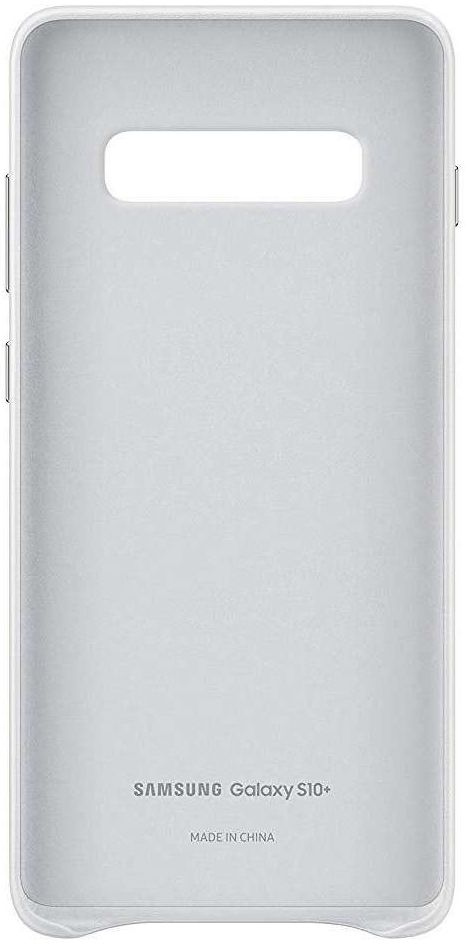 Samsung Galaxy S10 Plus Leather Cover Wit afbeelding 4