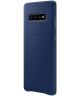 Samsung Galaxy S10 Plus Leather Cover Navy