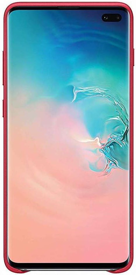 Samsung Galaxy S10 Plus Leather Cover Rood afbeelding 3