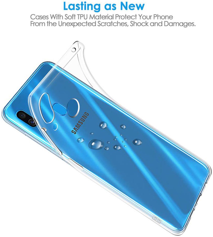 Samsung Galaxy A40 Hoesje Dun TPU Transparant afbeelding 4