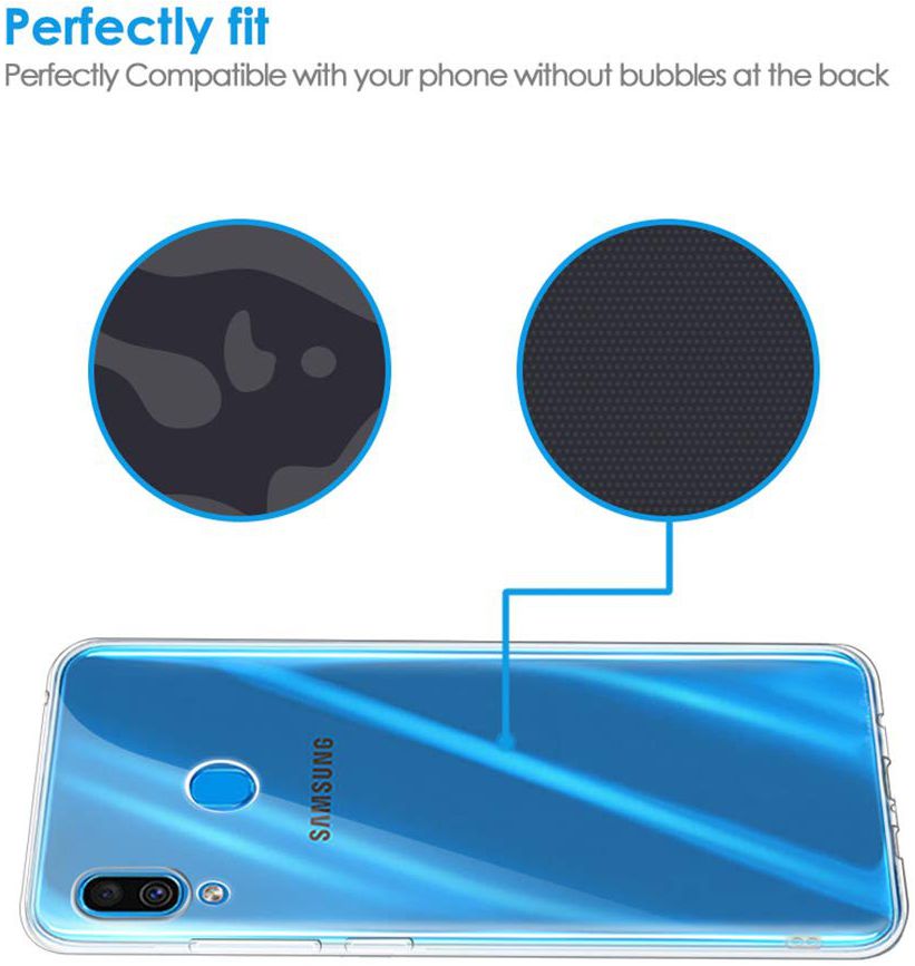 Samsung Galaxy A40 Hoesje Dun TPU Transparant afbeelding 5