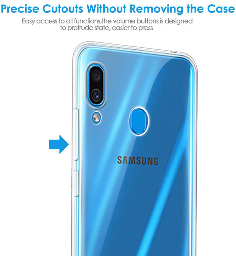 Samsung Galaxy A40 Hoesje Dun TPU Transparant afbeelding 6