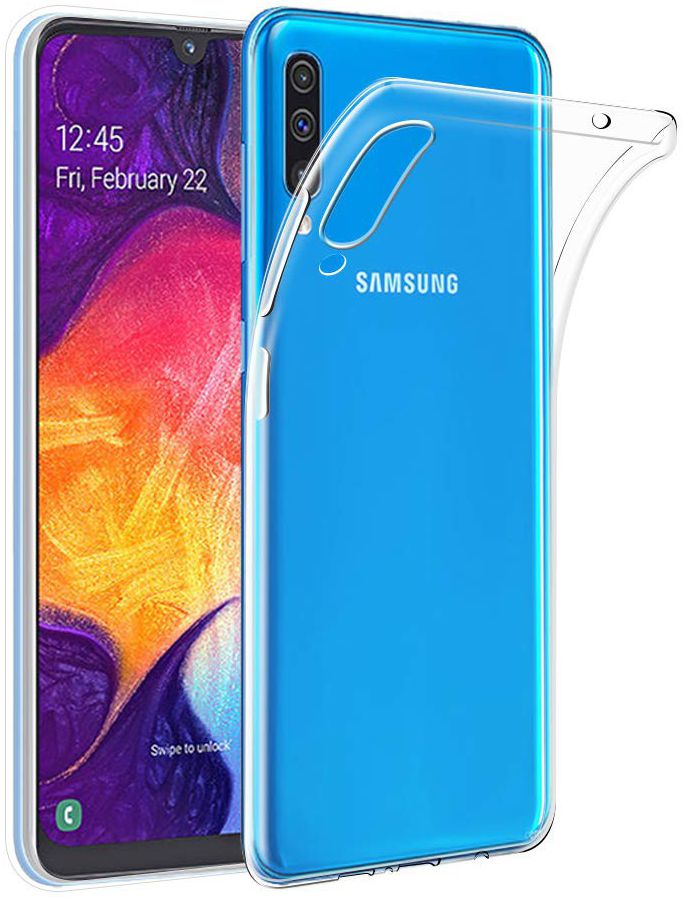 Samsung Galaxy A50 Hoesje Dun TPU Transparant afbeelding 2