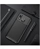 Samsung Galaxy A40 Siliconen Carbon Hoesje Zwart