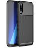 Samsung Galaxy A50 Hoesje Geborsteld Carbon Zwart
