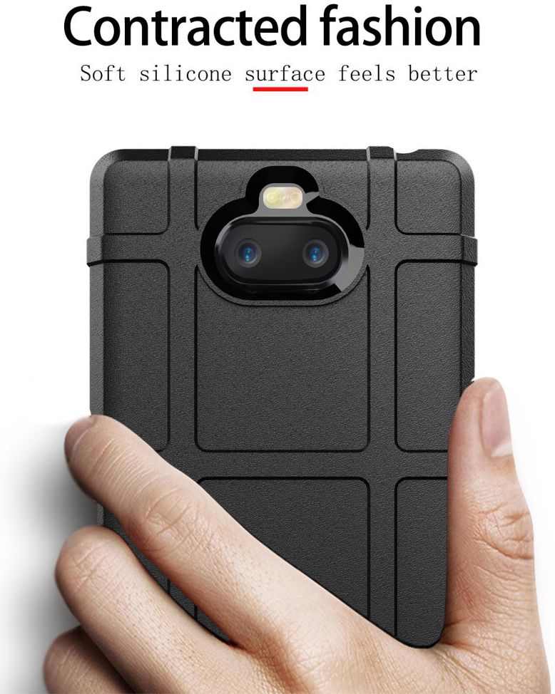 Sony Xperia 10 Ultra Rugged Armor Hoesje Zwart afbeelding 4