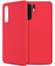 Huawei P30 Pro Twill Slim Texture Back Cover Rood