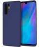 Huawei P30 Pro Twill Slim Texture Back Cover Blauw