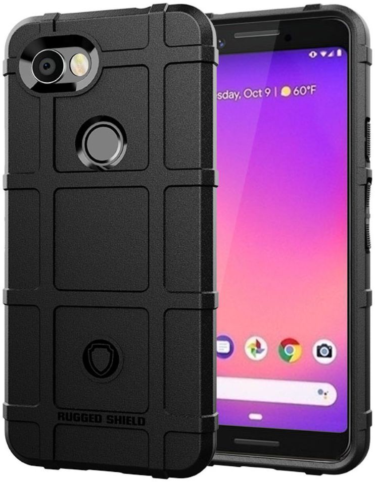 Google Pixel 3A Hybride Rugged Armor Hoesje Zwart afbeelding 1