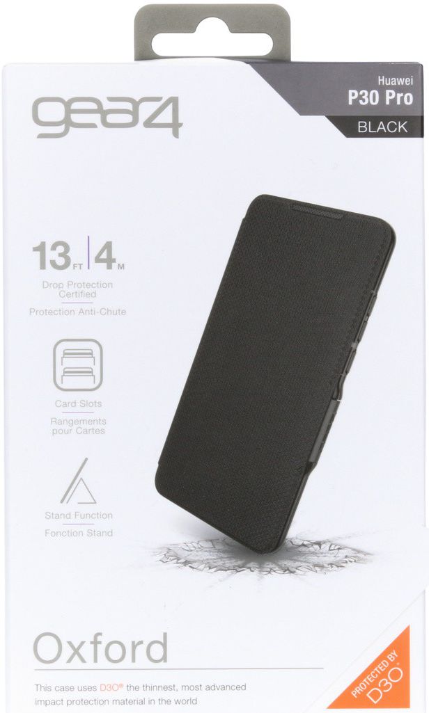 Gear4 D3O Oxford Book Case Hoesje Huawei P30 Pro Zwart afbeelding 9