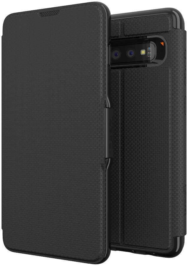 Gear4 D3O Oxford Book Case Hoesje Samsung Galaxy S10 Plus Zwart afbeelding 1