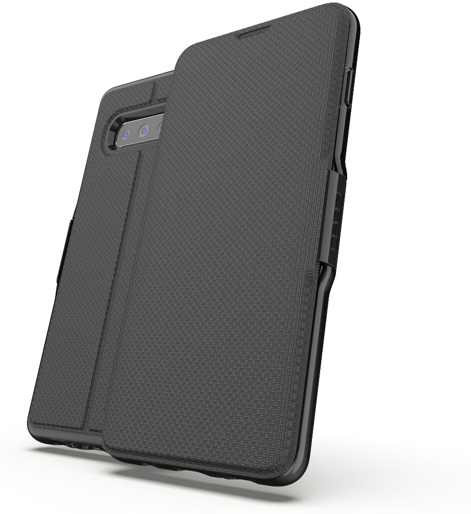 Gear4 D3O Oxford Book Case Hoesje Samsung Galaxy S10 Plus Zwart afbeelding 5