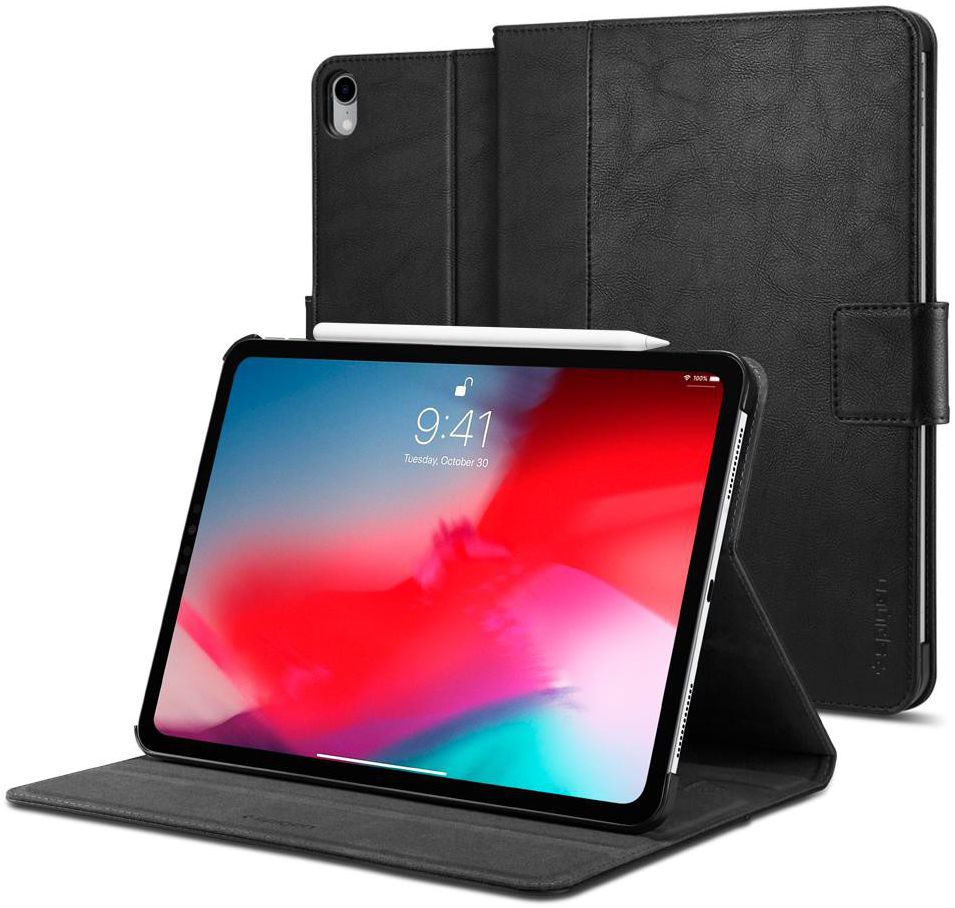 Spigen Stand Folio Apple iPad Pro 11 2018 / Air 2020 Hoes Zwart afbeelding 1