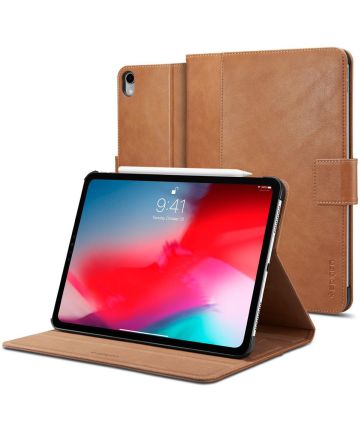 Spigen Stand Folio Apple iPad Pro 11 (2018) Hoes Bruin Hoesjes