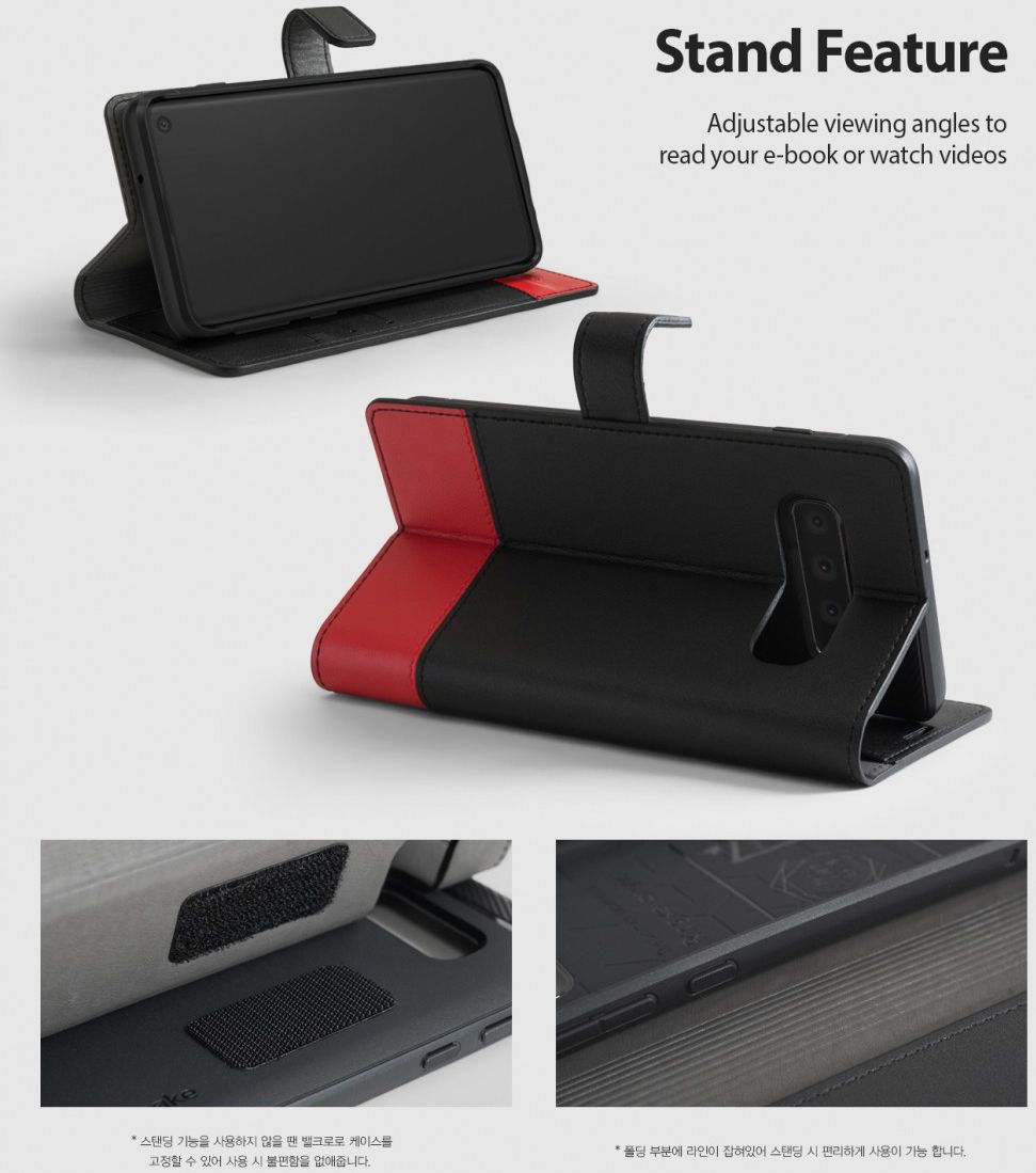 Ringke Wallet Samsung Galaxy S10 Book Case Zwart afbeelding 3
