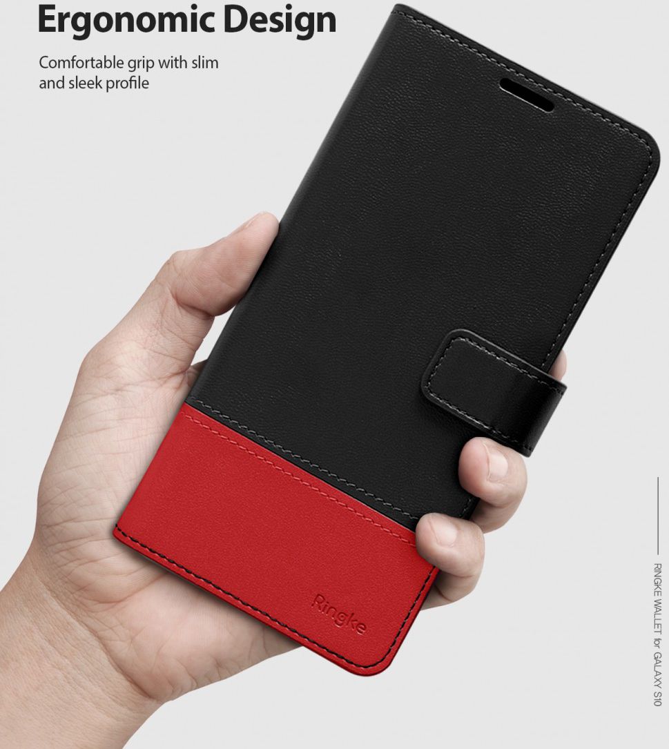 Ringke Wallet Samsung Galaxy S10 Book Case Zwart afbeelding 5