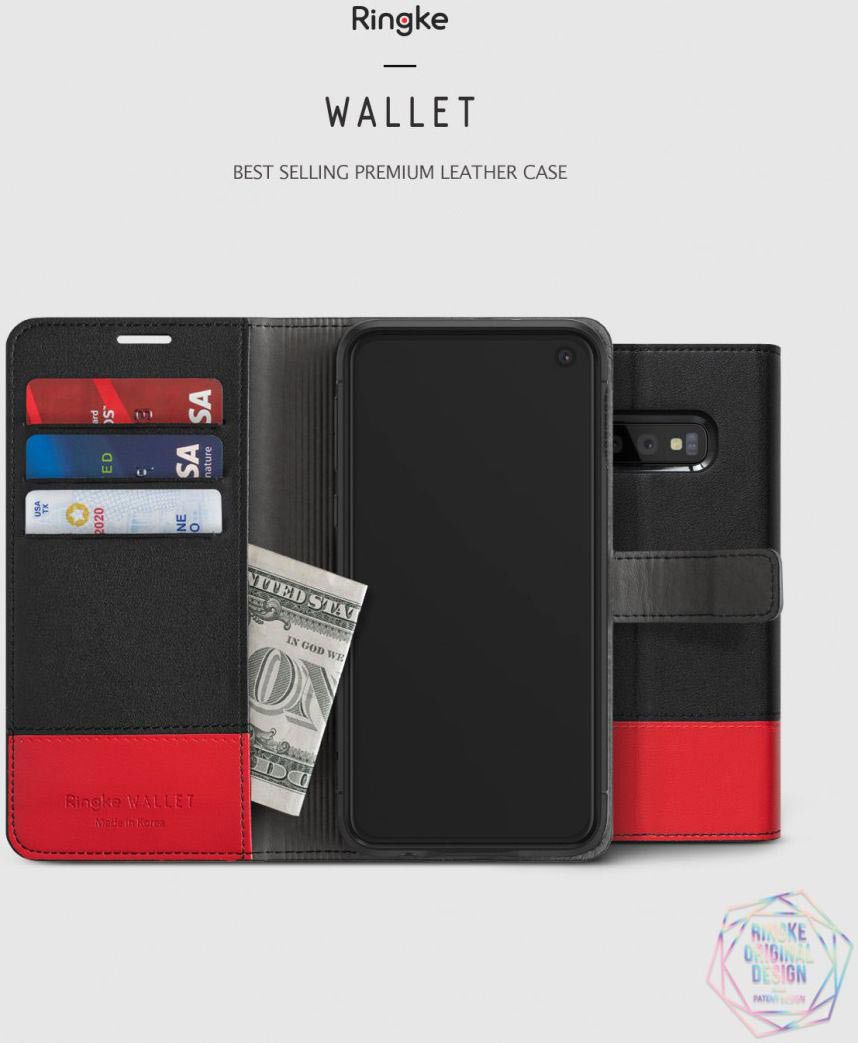 Ringke Wallet Samsung Galaxy S10 Plus Book Case Zwart afbeelding 2