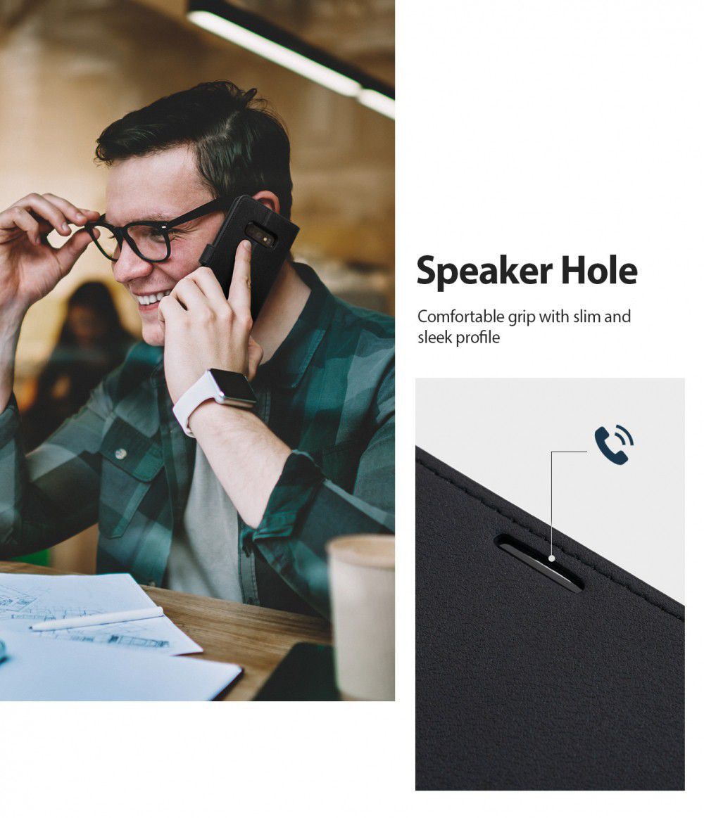 Ringke Wallet Samsung Galaxy S10 Plus Book Case Zwart afbeelding 7