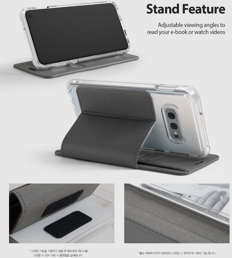 Ringke Wallet Fit Samsung Galaxy S10E Book Case Zwart afbeelding 8