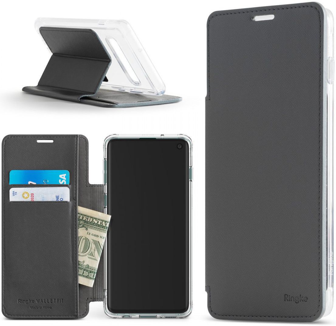 Ringke Wallet Fit Samsung Galaxy S10 Plus Book Case Grijs afbeelding 1