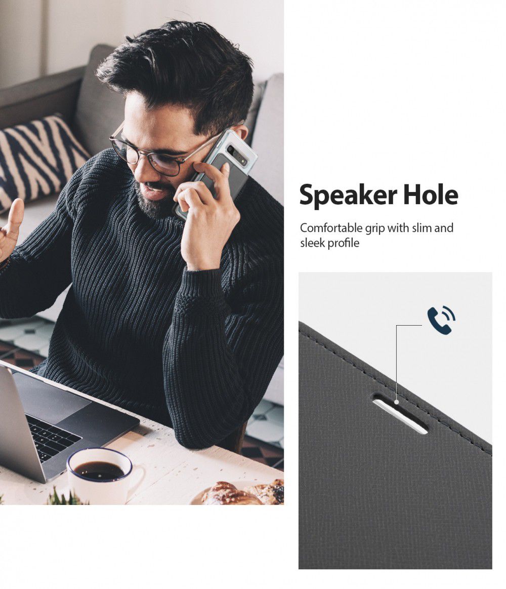 Ringke Wallet Fit Samsung Galaxy S10 Plus Book Case Grijs afbeelding 9