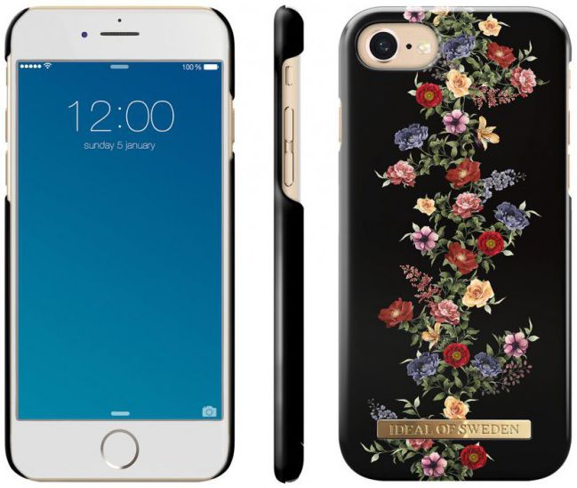 iDeal of Sweden iPhone SE 2020 Fashion Hoesje Dark Floral afbeelding 2