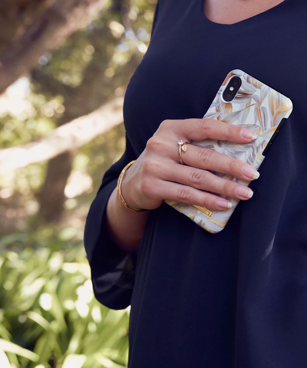 iDeal of Sweden Samsung Galaxy S10 Plus Fashion Hoesje Platinum Leaves afbeelding 5