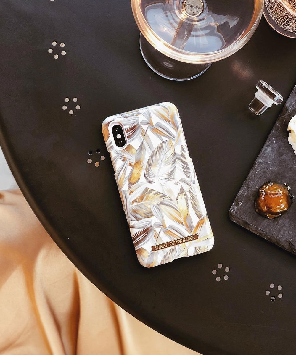 iDeal of Sweden Samsung Galaxy S10 Plus Fashion Hoesje Platinum Leaves afbeelding 6