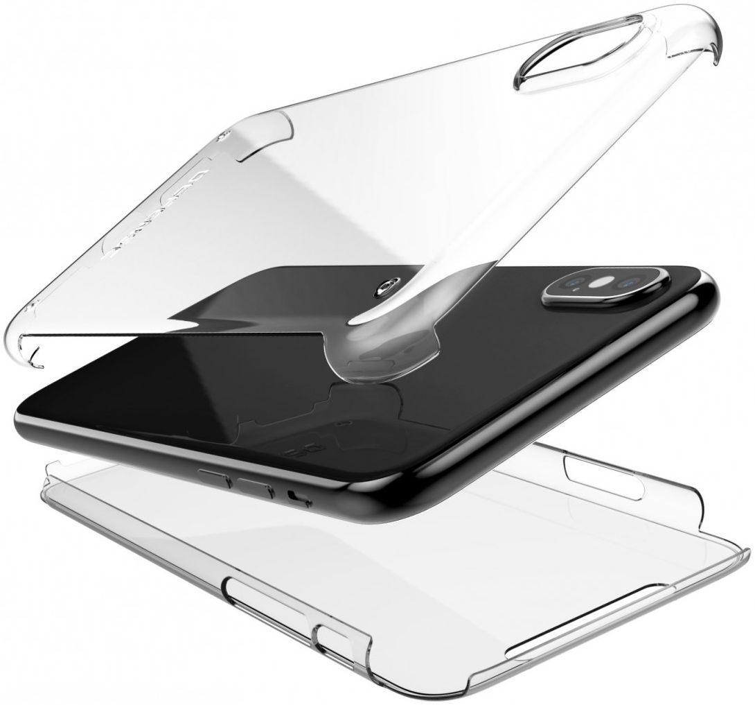 Raptic 360 hoesje Apple iPhone XS/X transparant afbeelding 4