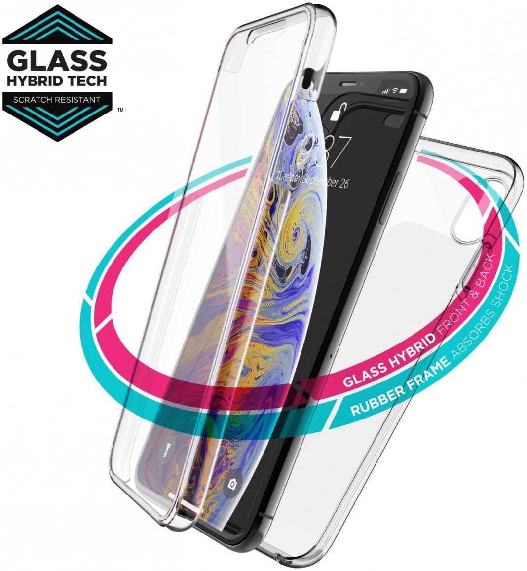 Raptic 360x Apple iPhone XS Max hoesje transparant afbeelding 6