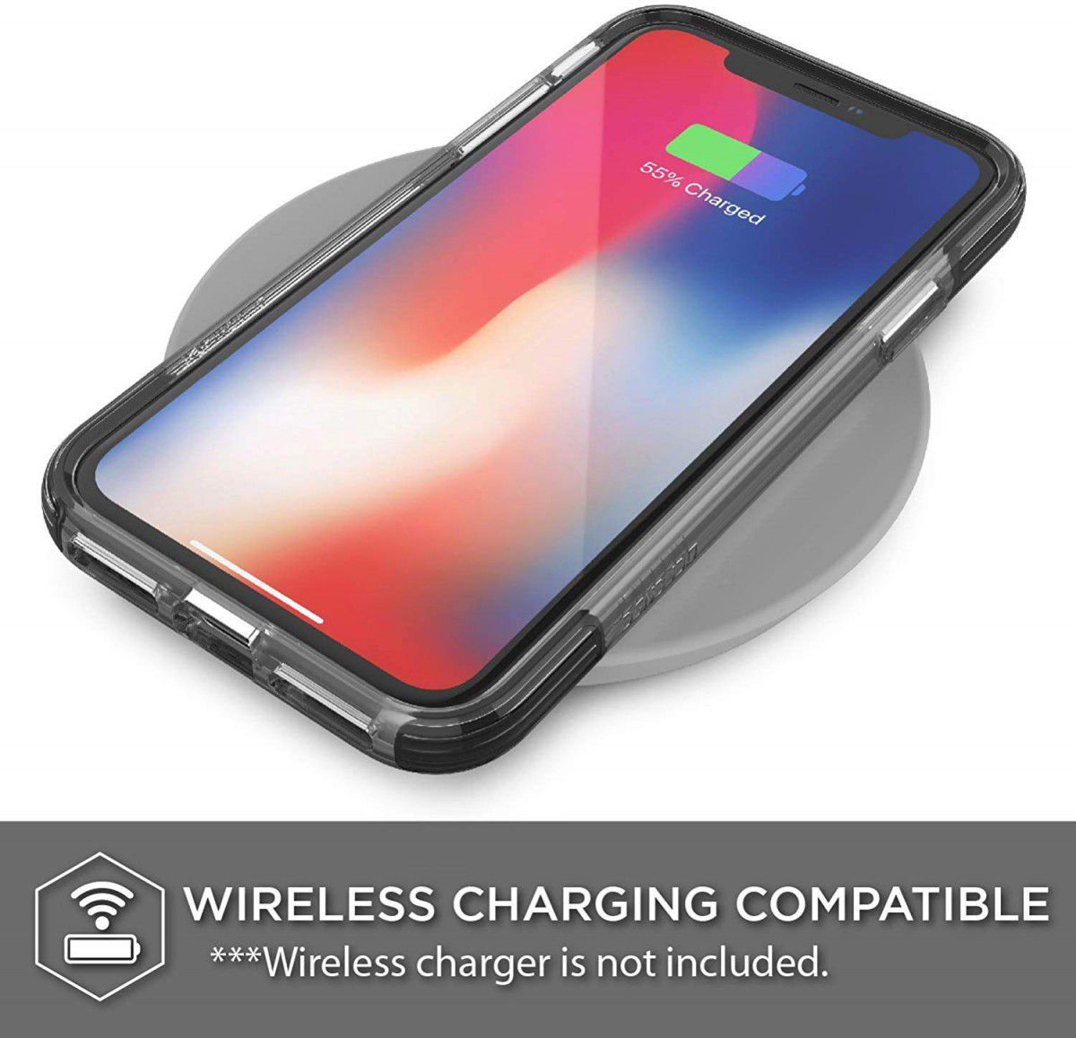 Raptic Clear Apple iPhone XS / X Hoesje Transparant/Zwart afbeelding 12