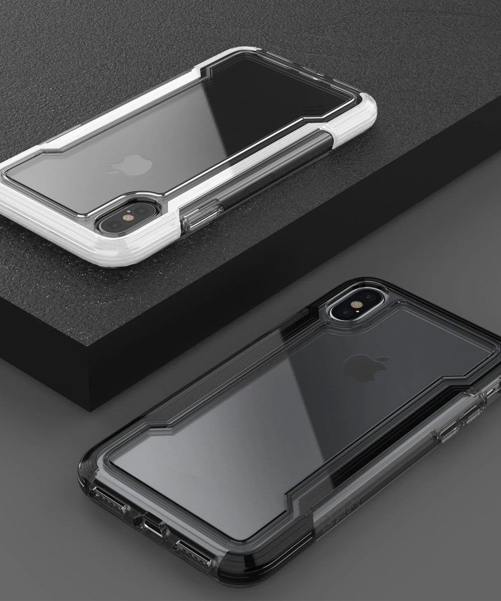 Raptic Clear Apple iPhone XS / X Hoesje Transparant/Zwart afbeelding 5