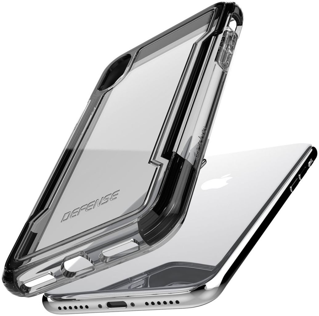 Raptic Clear Apple iPhone XS / X Hoesje Transparant/Zwart afbeelding 6