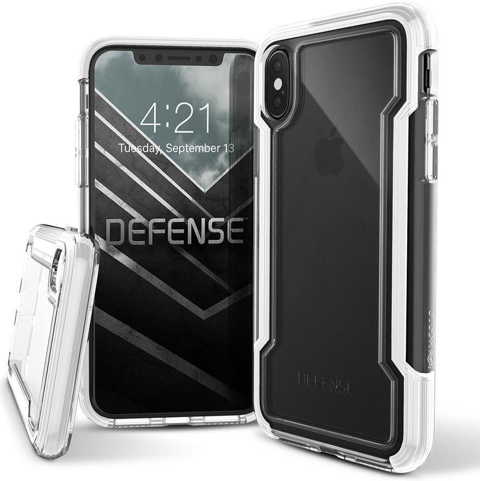 Raptic Clear Apple iPhone XS Max hoesje transparant wit afbeelding 1