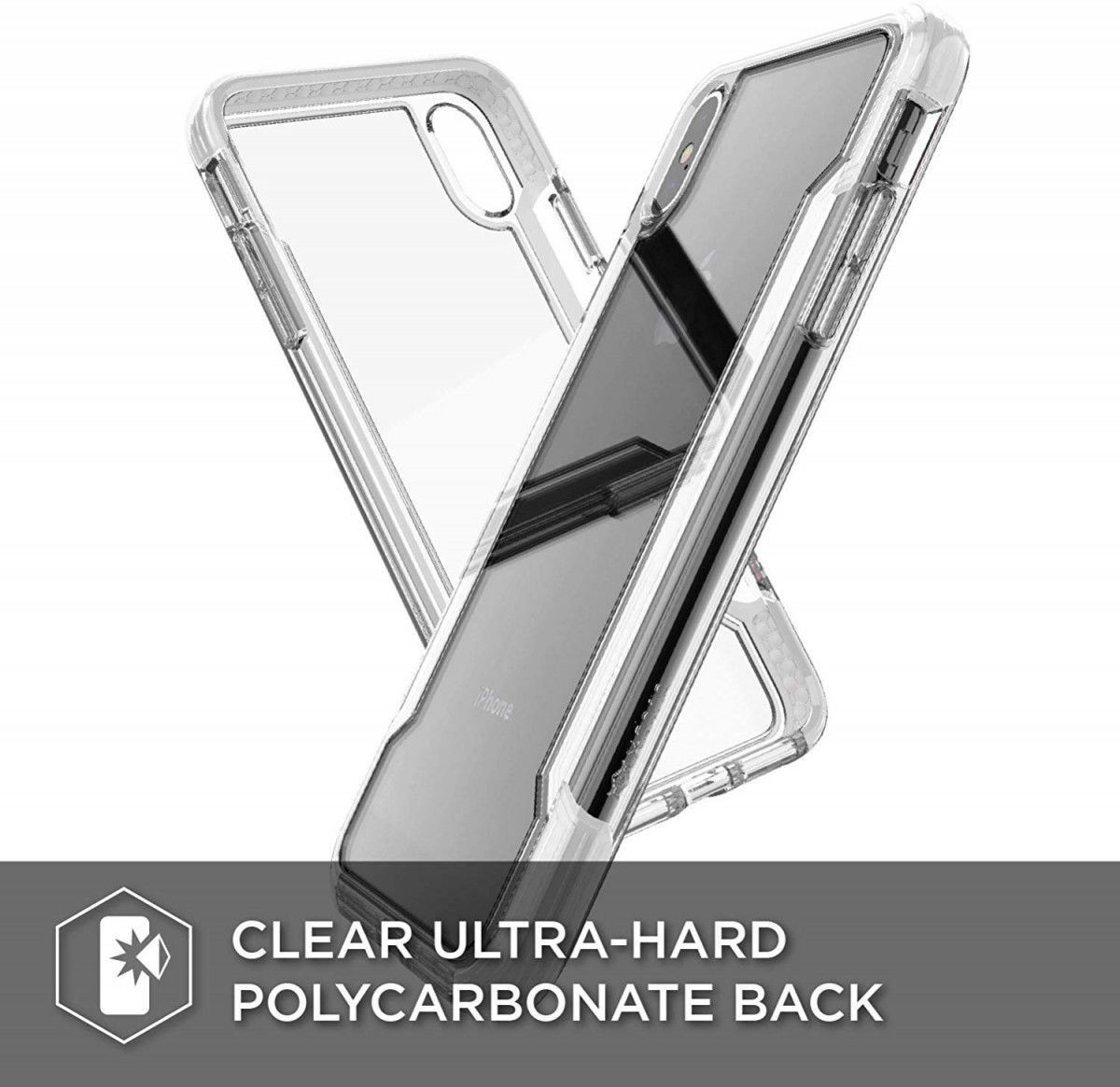 Raptic Clear Apple iPhone XS Max hoesje transparant wit afbeelding 11