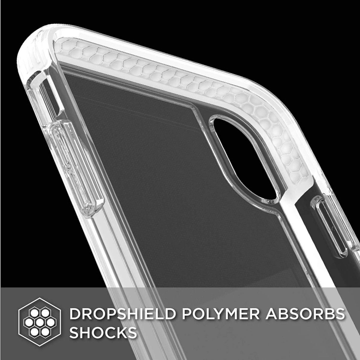 Raptic Clear Apple iPhone XS Max hoesje transparant wit afbeelding 12