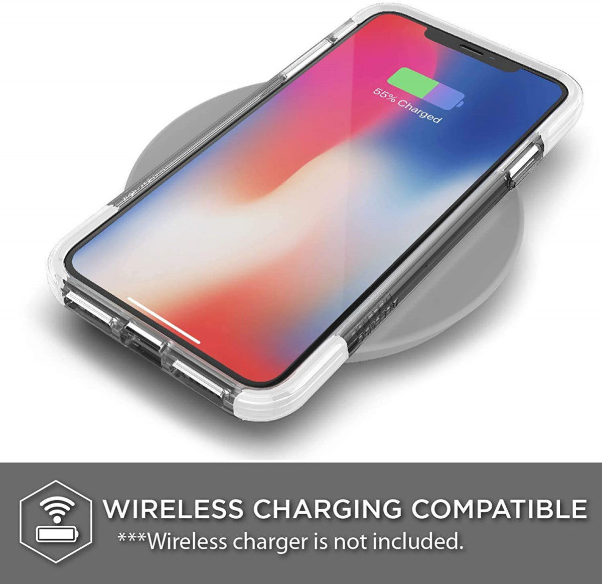 Raptic Clear Apple iPhone XS Max hoesje transparant wit afbeelding 13