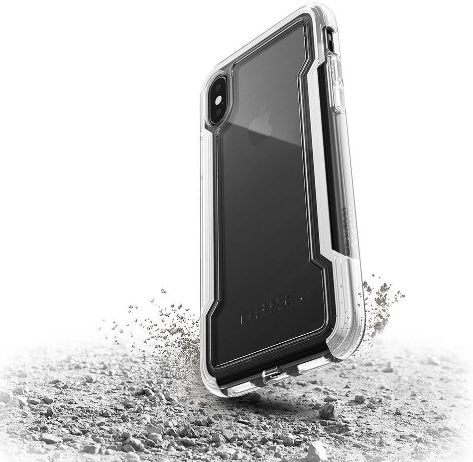 Raptic Clear Apple iPhone XS Max hoesje transparant wit afbeelding 2