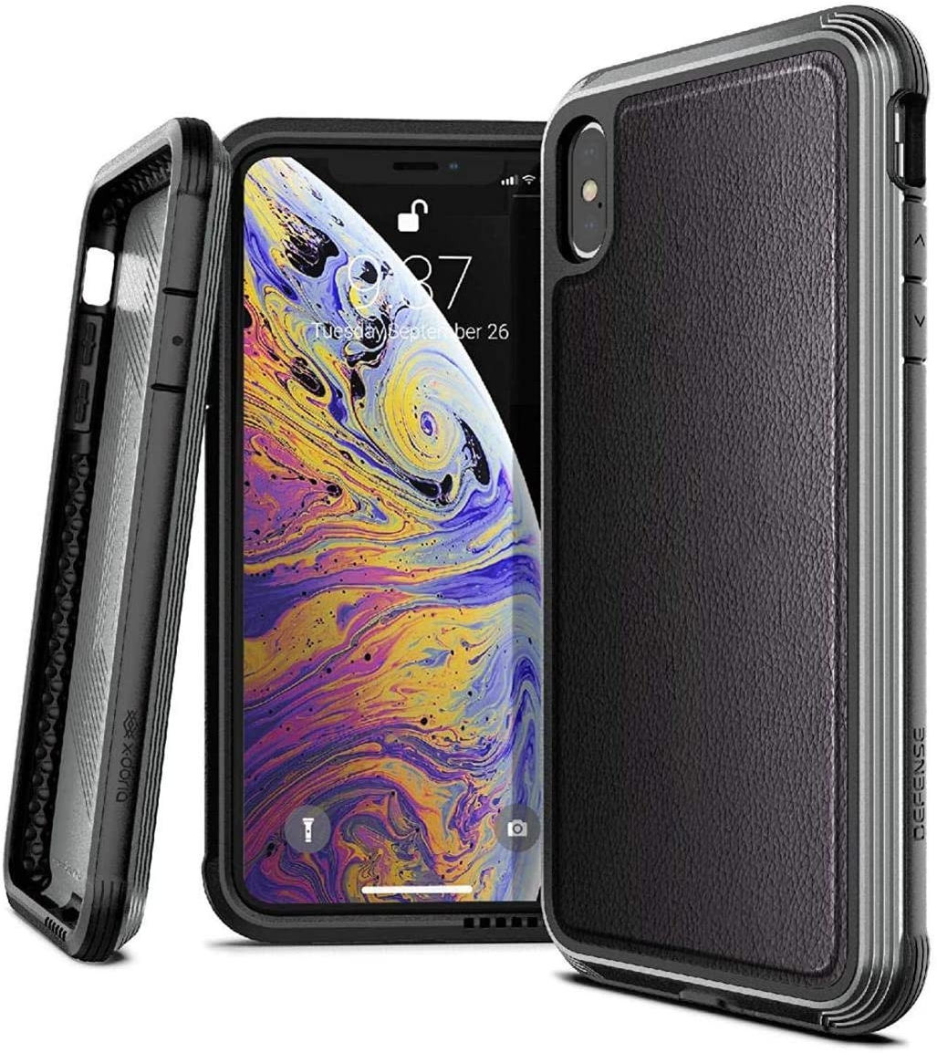 Raptic Lux Apple iPhone XS Max hoesje leather zwart afbeelding 1