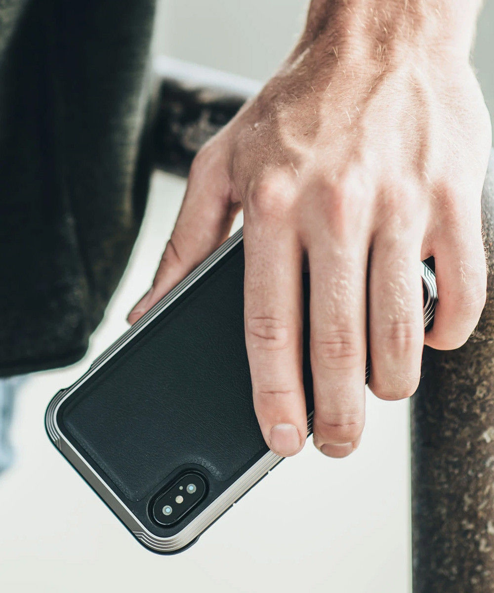 Raptic Lux Apple iPhone XS Max hoesje leather zwart afbeelding 4