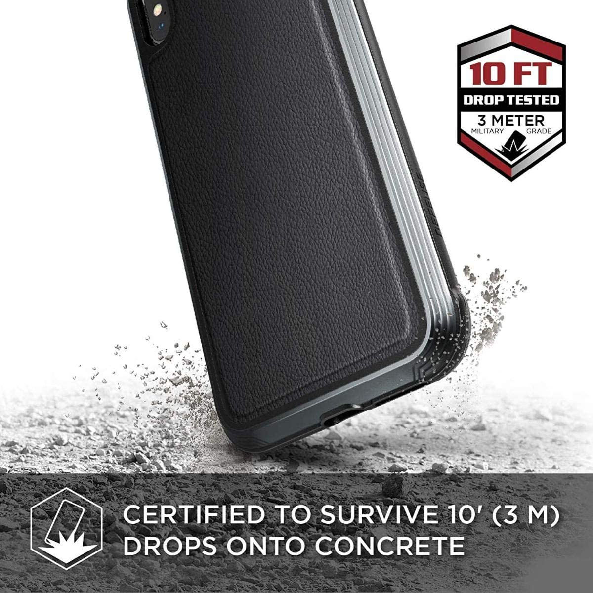 Raptic Lux Apple iPhone XS Max hoesje leather zwart afbeelding 8