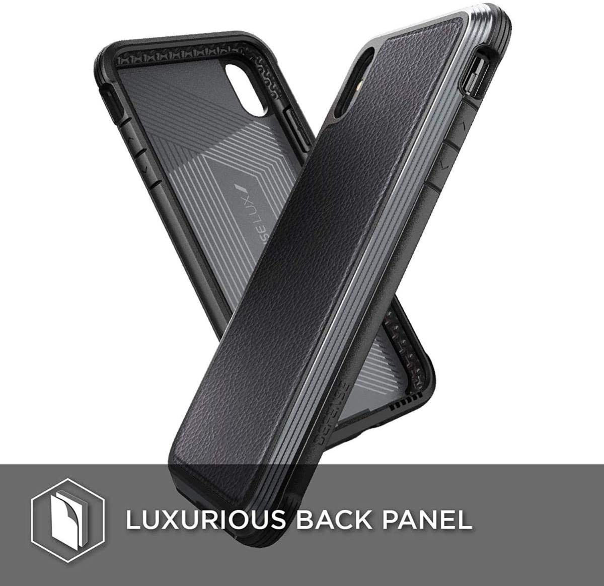 Raptic Lux Apple iPhone XS Max hoesje leather zwart afbeelding 9
