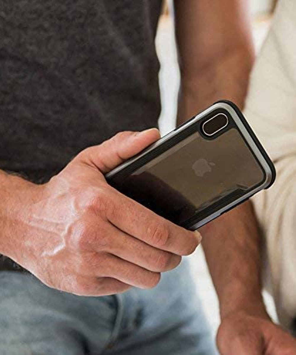 Raptic Shield Apple iPhone XS Max Hoesje Transparant/Zwart afbeelding 4