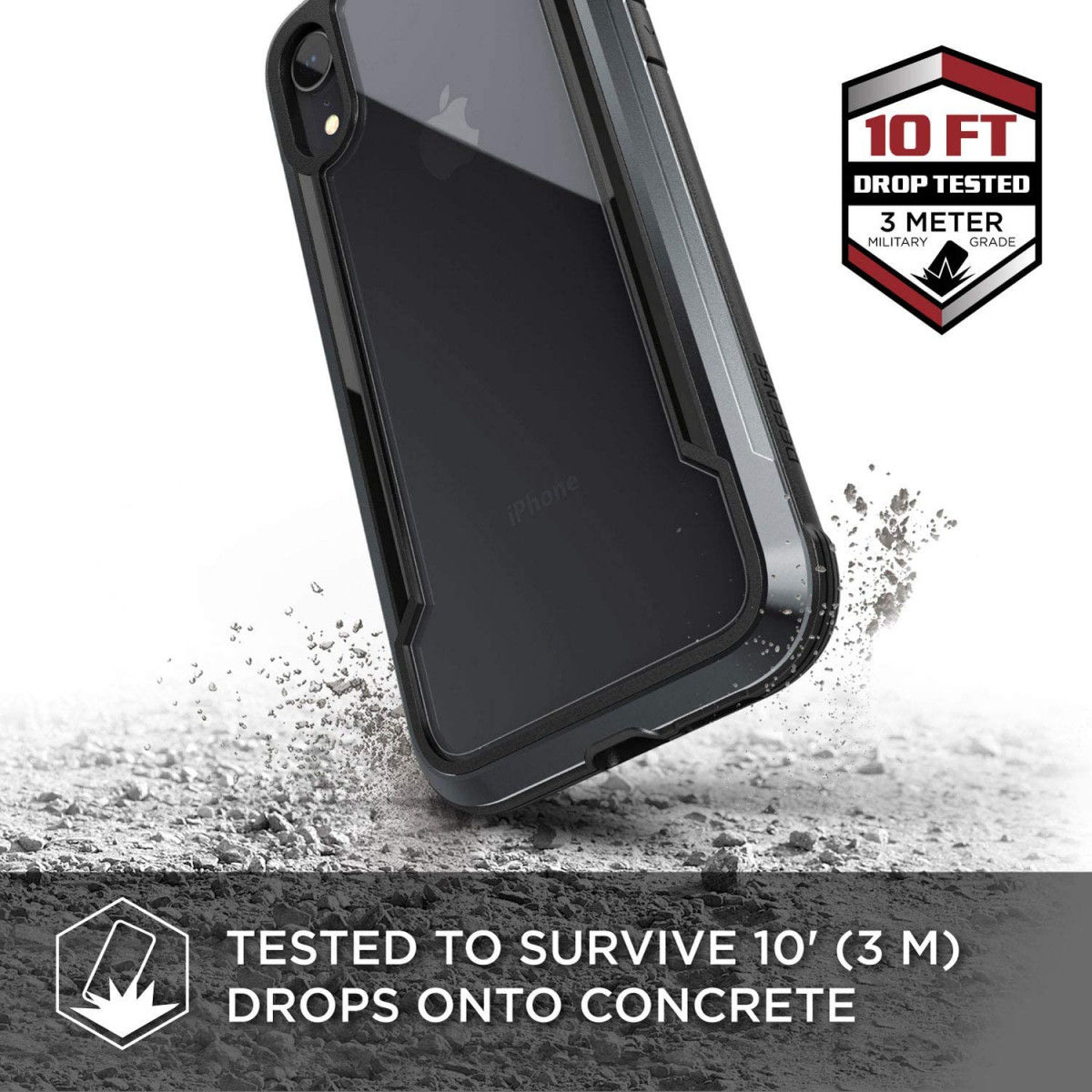 Raptic Shield Apple iPhone XR Hoesje Militair Getest 3M Zwart afbeelding 5