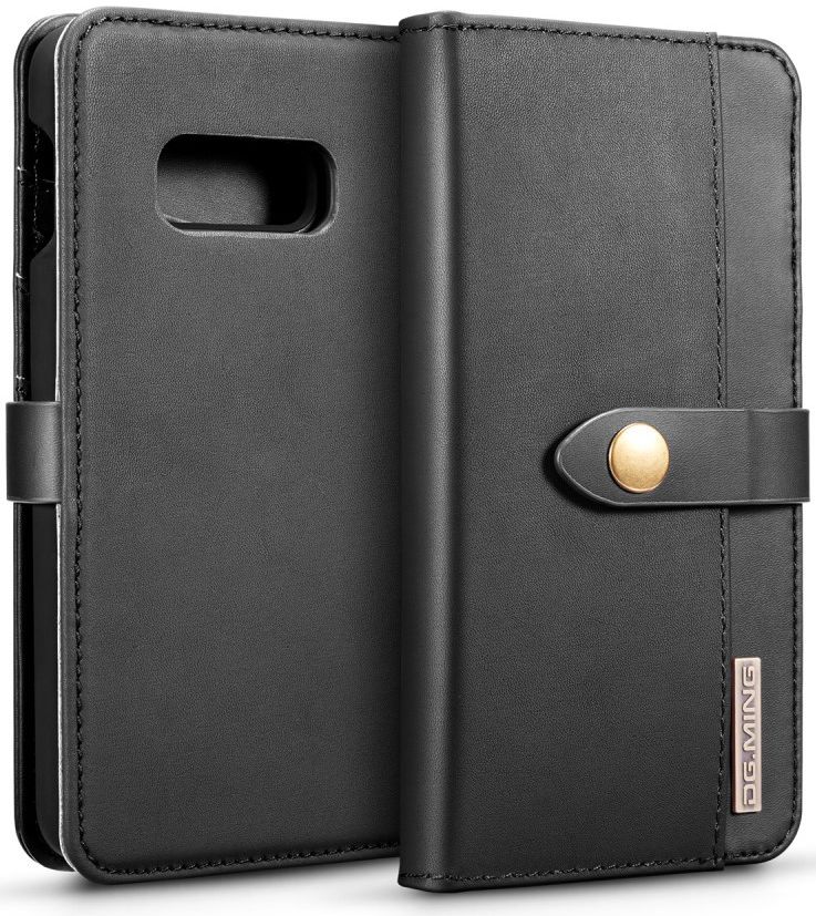 Samsung Galaxy S10E Leren 2-in-1 Bookcase en Back Cover Hoesje Zwart afbeelding 1